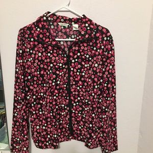 Laura Ashley sequined bubble gum lg jacket